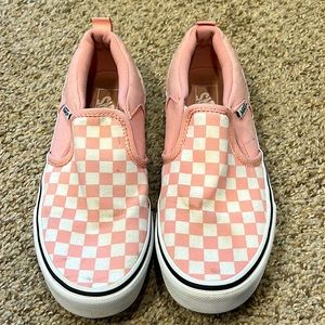 Pink and White Checkered Vans